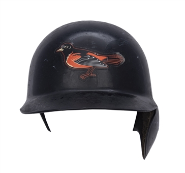 1998 Cal Ripken Jr. Game Used & Photo Matched Baltimore Orioles Batting Helmet Matched to a Game During the 98 Season! - 16th All-Star Season! (Ripken LOA) 